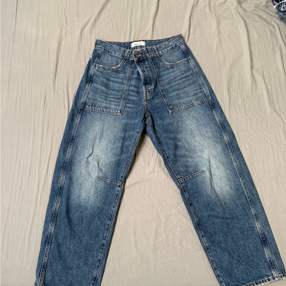 Madewell Vintage Wash Blue Straight-Leg Jeans